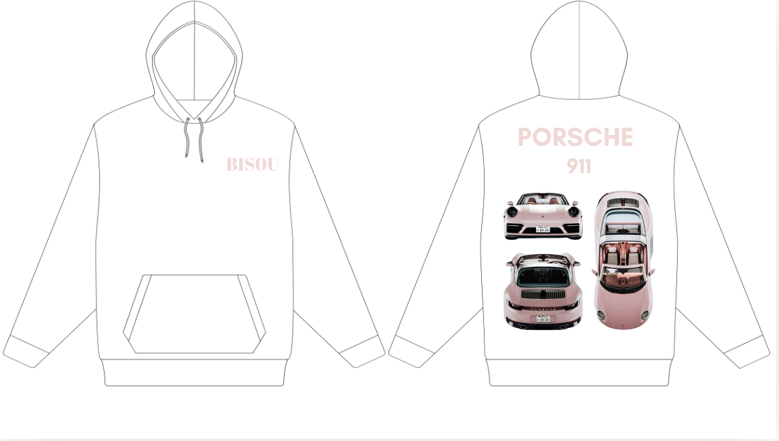 Pink Porsche Hoodie
